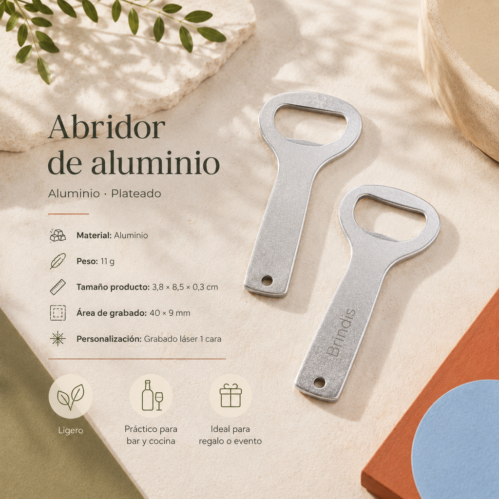 Abridor de Aluminio