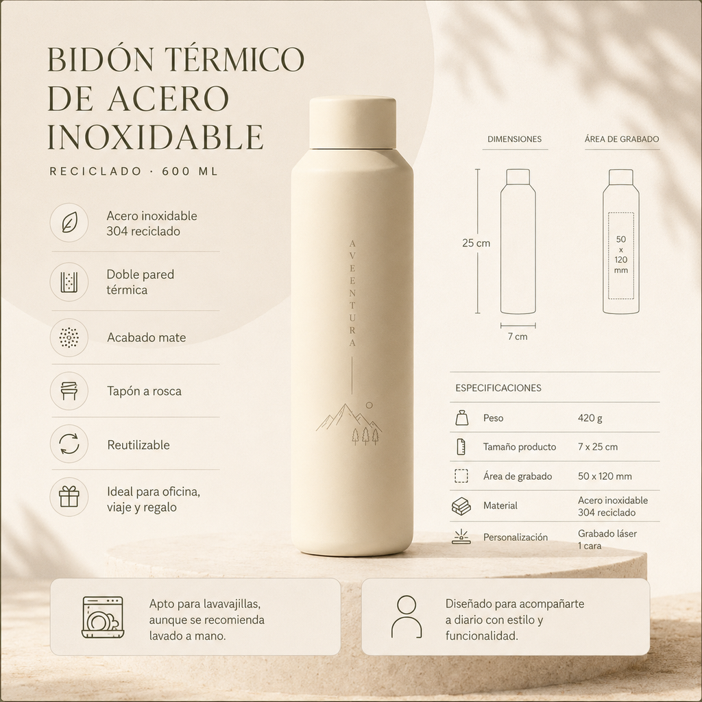 Bidón térmico Acero Inoxidable