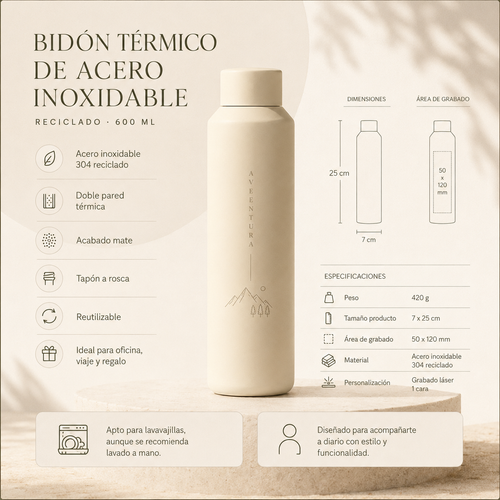 Bidón térmico Acero Inoxidable