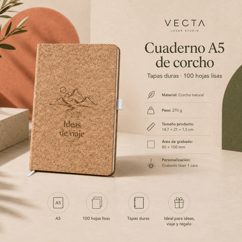 Cuaderno de Corcho Natural
