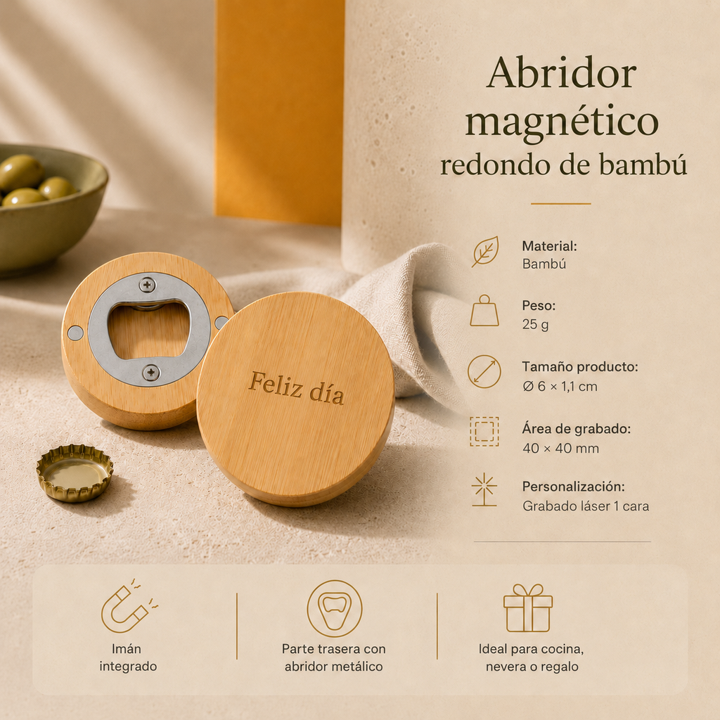 Abridor magnético personalizado