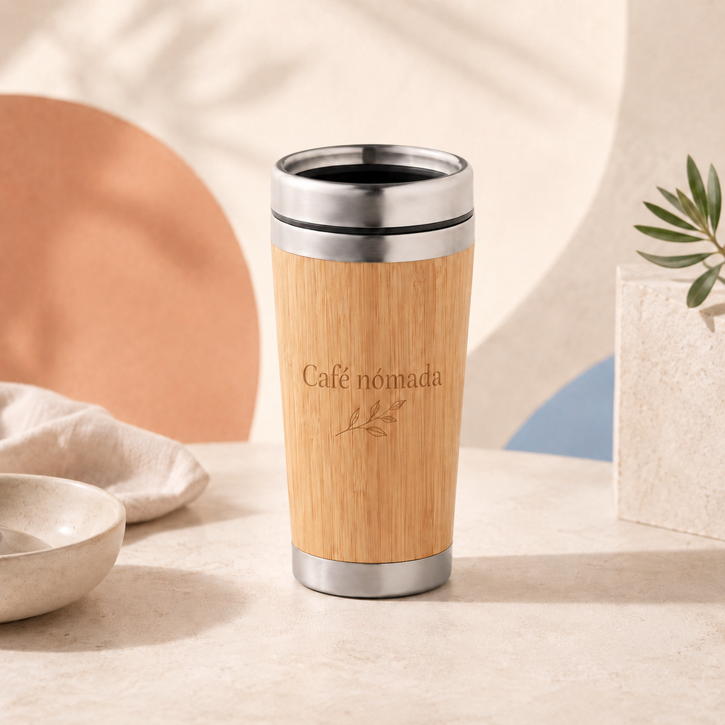 Taza Termo Bambú