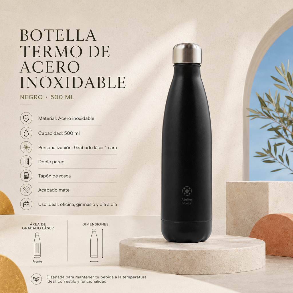 Botella Acero Inoxidable 500 ml